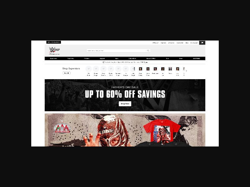WWE Shop - Sports Merchandise - RevShare (US)