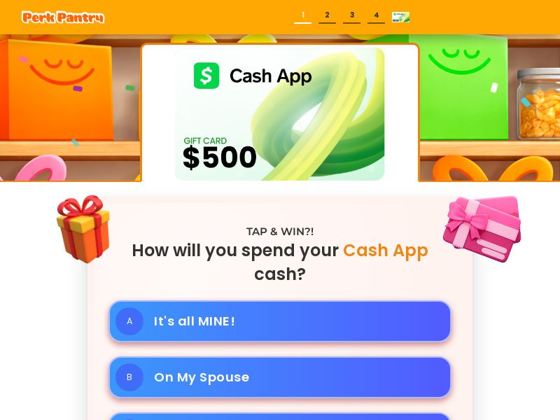 PerkPantry Cashapp $500