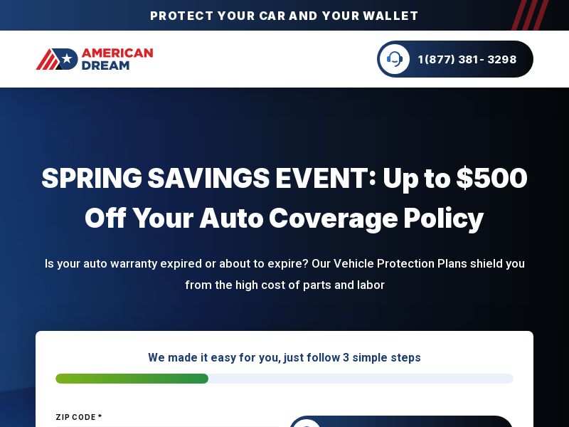 American Dream auto protect 