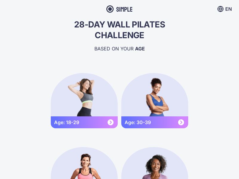 Simple App - 85% Off Pilates - [UK,US,FR,AU,DE,IT] 