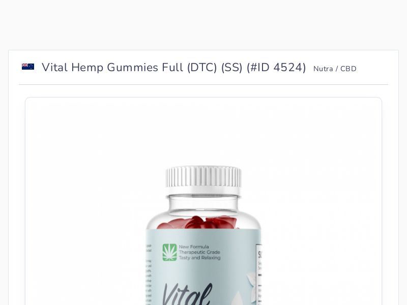 Vital Hemp Gummies Full (DTC) (SS)