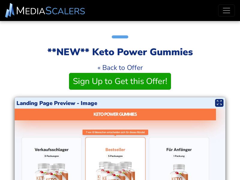 Keto Power Gummies {+DTC, Quiz} (Event Tracking) [DE, AT]