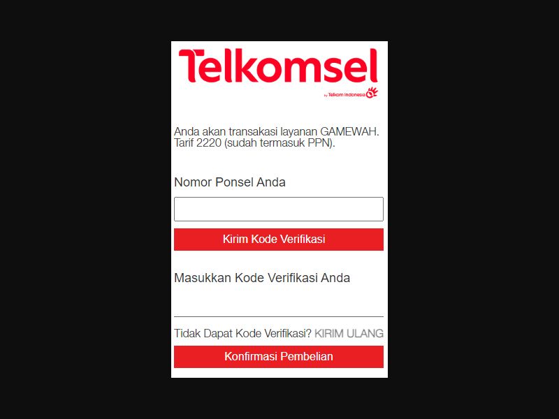[MOB] Game Wahl /ID [Telkomsel] HE+PIN [paying for all users] *Exclusive*