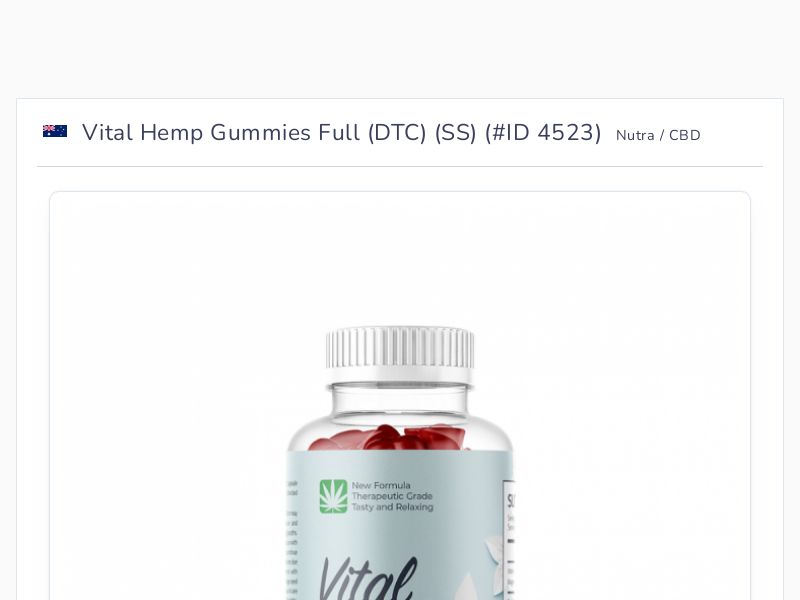 Vital Hemp Gummies Full (DTC) (SS)