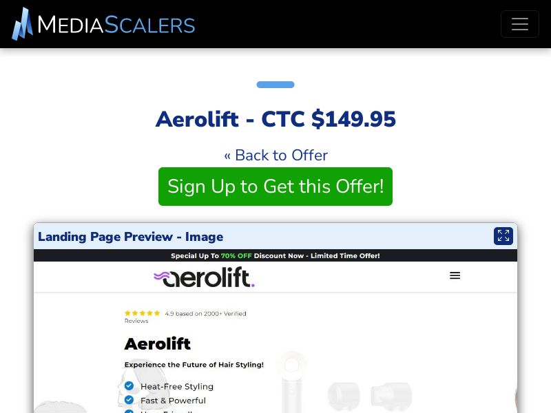 Aerolift - CTC $149.95 {+DTC. Alt-Landers} (Event Tracking) [US]