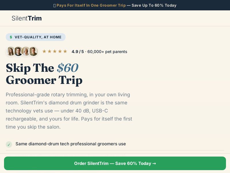 SilentTrim Dog Nail Trimmer [US] (Social,Banner,Native,Push,SEO,Search,Brand Bidding) - CPA 