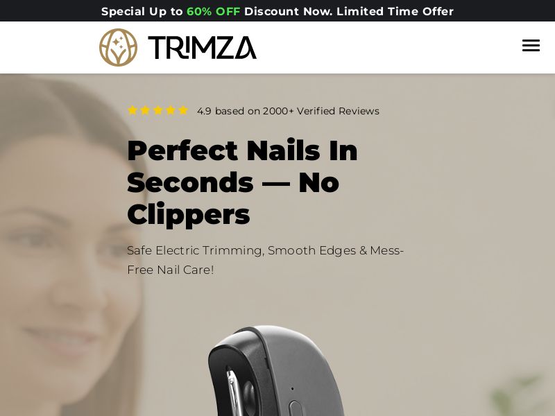 ! NEW OFFER - TrimZa Electric Nail Clipper - DTC [AU] (Social,Banner,Native,Push,SEO,Search,Brand Bidding) - CPA