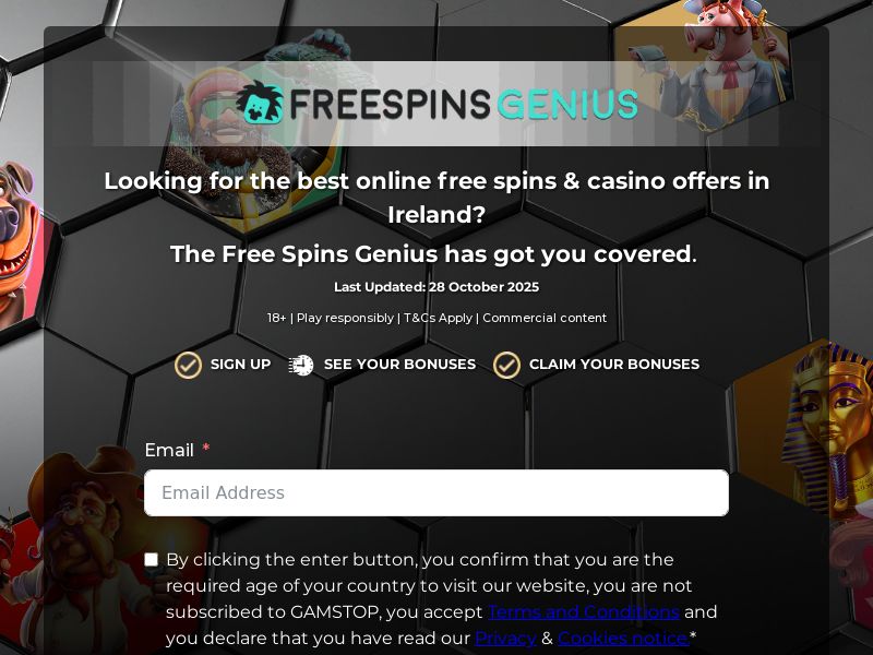 Free Spins Genius - EXCLUSIVE CPL [IE]