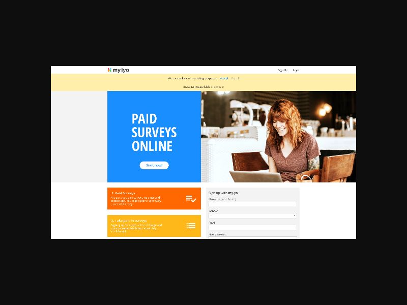 Myiyo - Paid Surveys - DOI (UK,FR,ES + more)