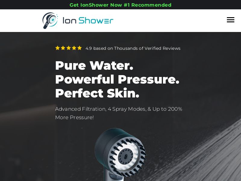 ! NEW OFFER - IonShower Shower Head [US] (Social,Banner,Native,Push,SEO,Search,Brand Bidding) - CPA