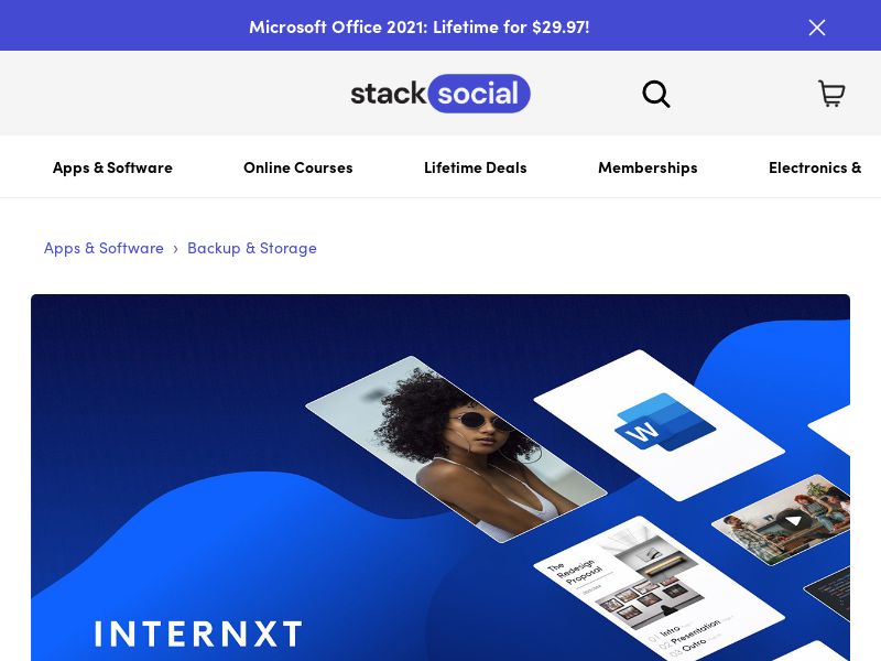 Internxt Cloud Storage Lifetime Subscription (20TB | Int'l