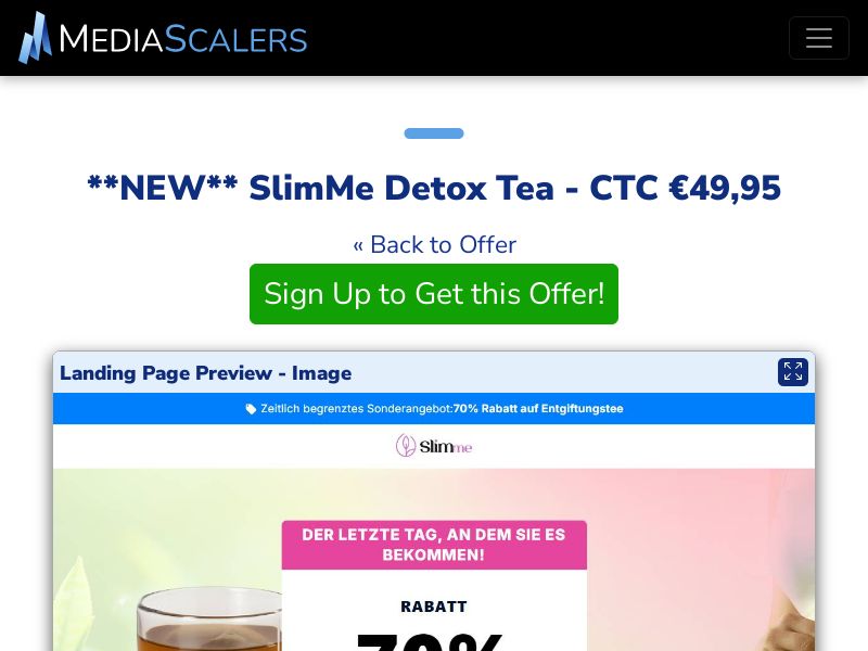 SlimMe Detox Tea - CTC €49,95 {+Advertorial, DTC} [DE, AT]