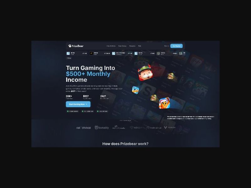 Prize Bear - CPA (US,CA,DE +more)