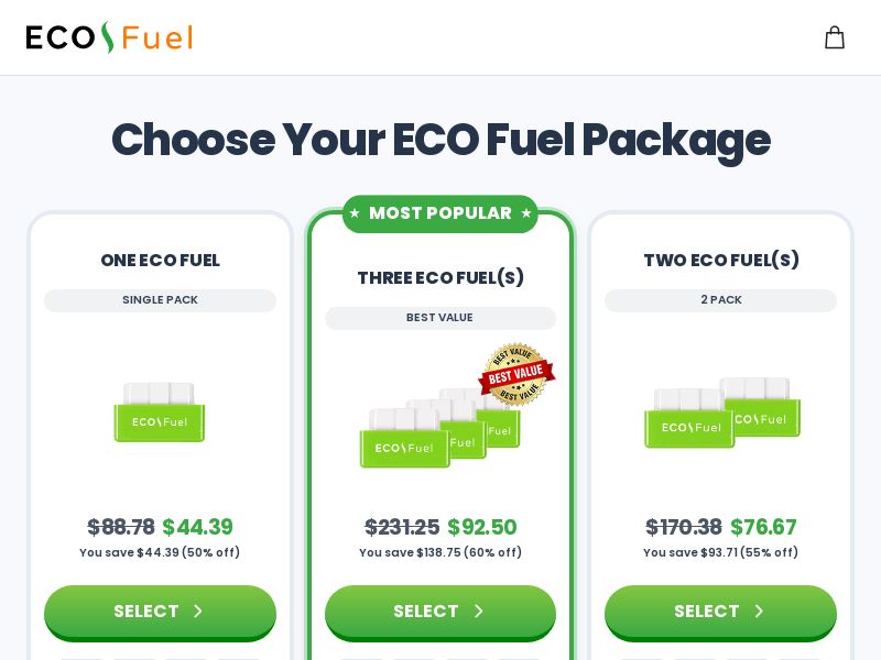 Ecom - Fuel saver - US/DE/FR