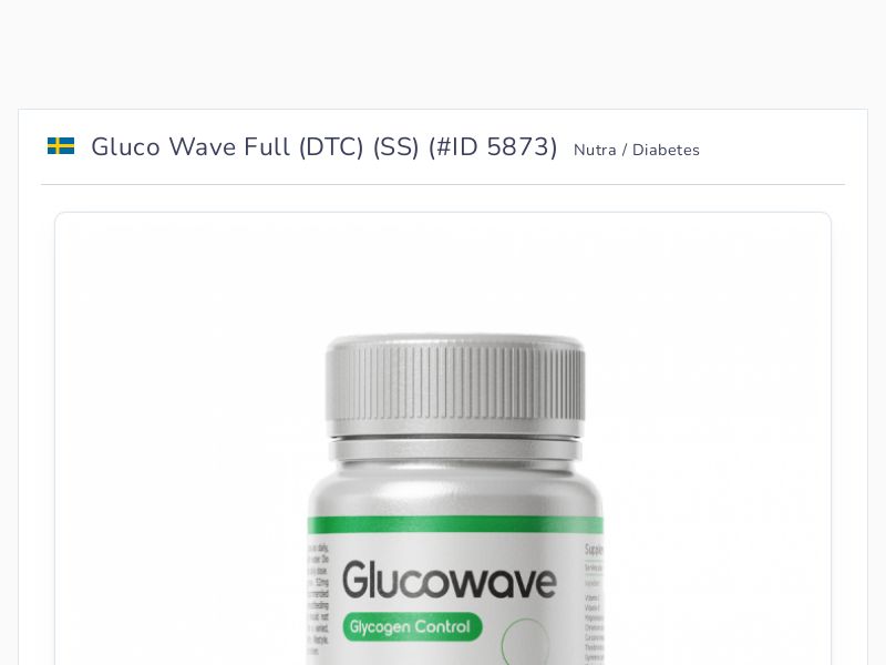 Gluco Wave Full (DTC) (SS)