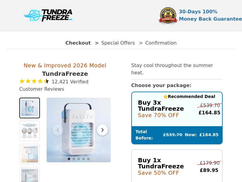 TundraFreeze Portable AC SS - UK/DE/AT/FR