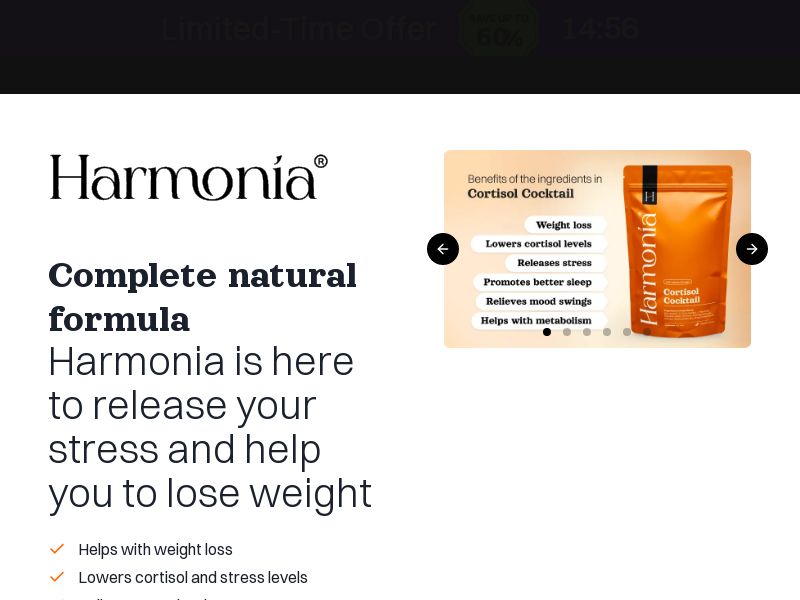 Harmonia Cortisol Support SS - US (No Brand Bidding)