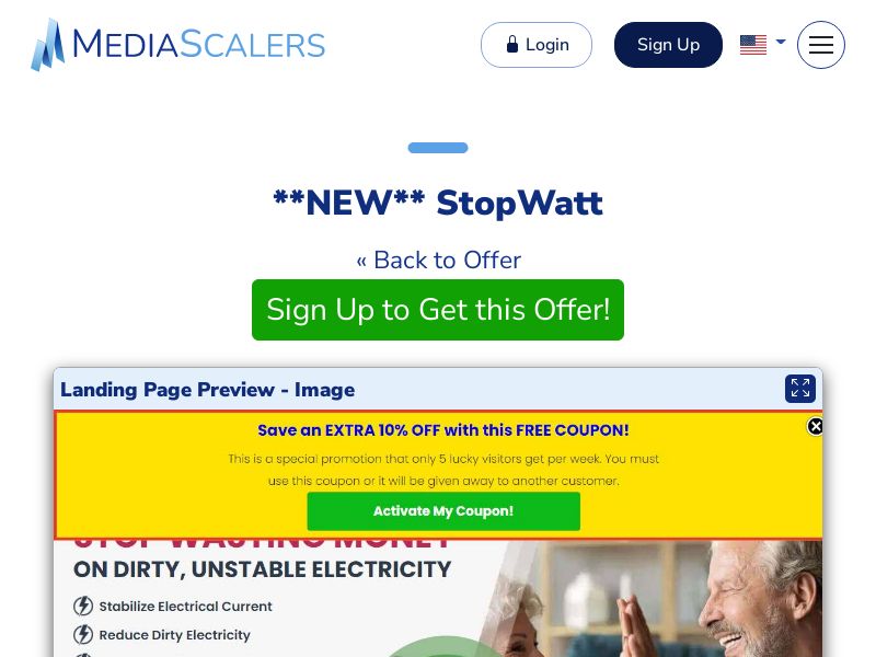 StopWatt {+Advertorial, DTC, Alt-Landers} [UK]