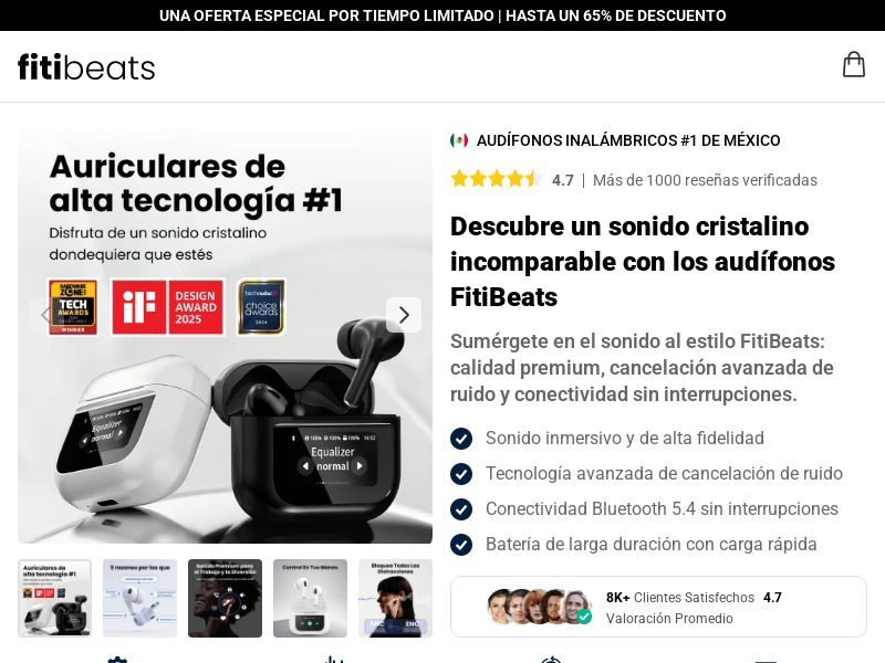! NEW OFFER - FitiBeats Wireless Airbuds - DTC [LATAM] (Social,Banner,Native,Push,SEO,Search,Brand Bidding) - CPA