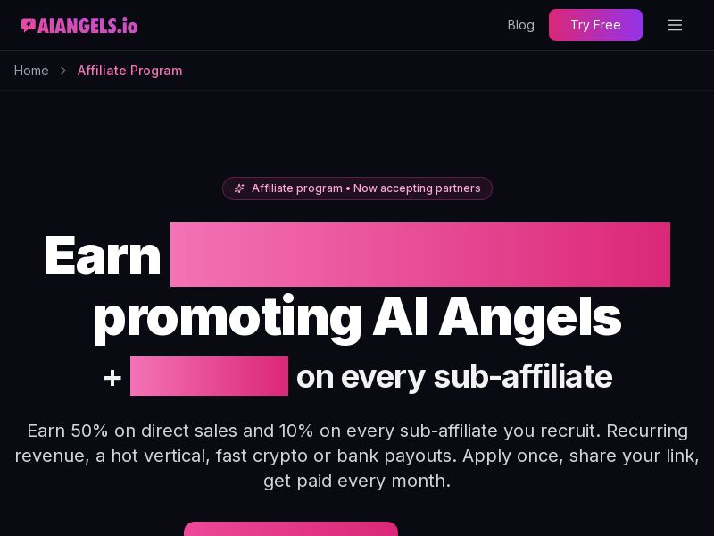 AIAngels.io - 50% Lifetime + 10% Tier 2 + Bonuses (WW)