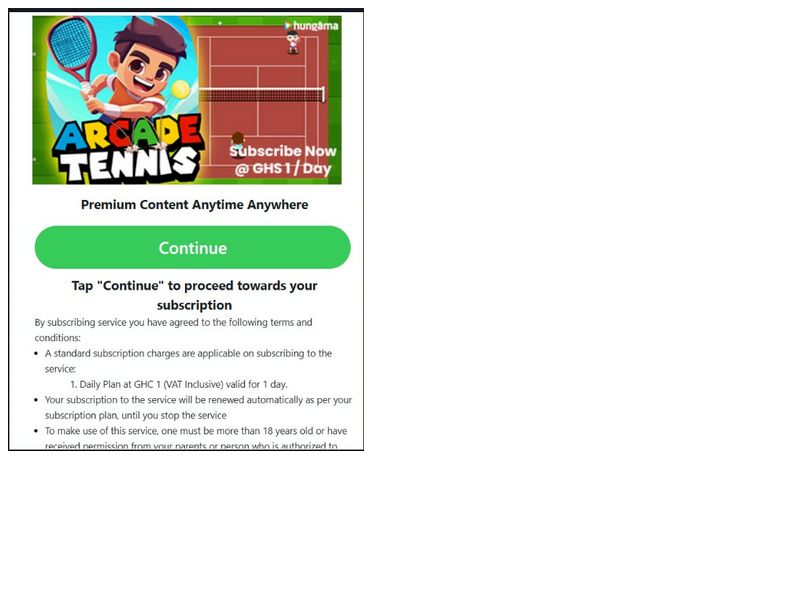 Arcade Tenis Vodafone