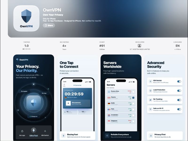 OwnVPN Direct CPI