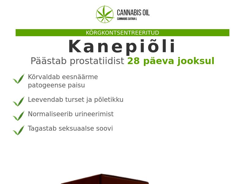 Cannabis Oil EE (prostatitis)