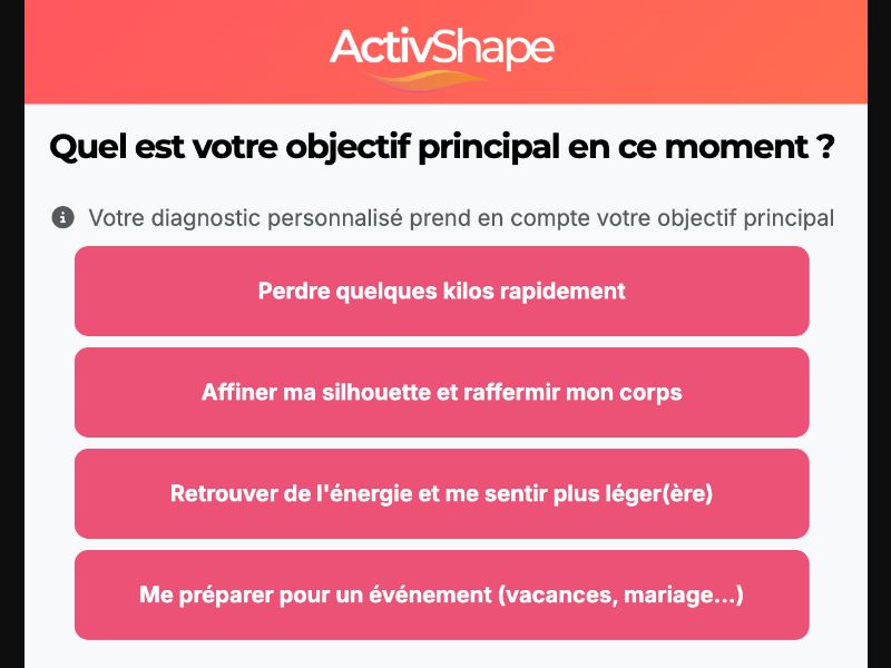  [WEB+MOB] ACTIVSHAPE - FAT BURNER /FR/BE CPS (Quizz (short version - static))