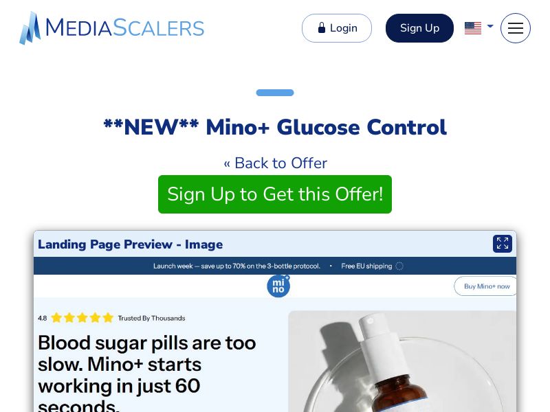 Mino+ Glucose Control {+Alt-Landers, DTC} [UK]