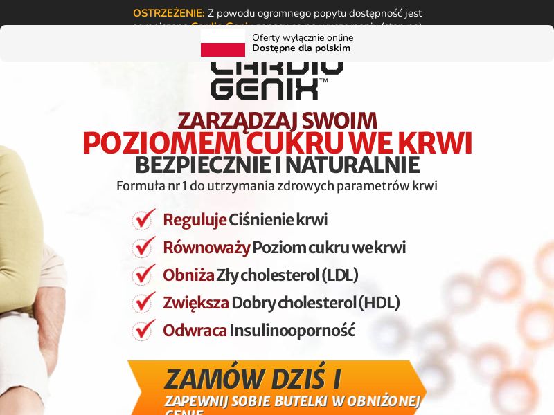 ! NEW OFFER - CardioGenix - DTC [PL] (Banner,Native,Social,Search,SEO,PPC,Push,Brand Bidding,Shopping) - CPA