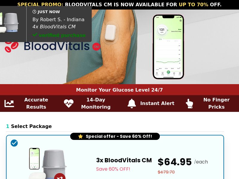 BloodVitals CM SS - US
