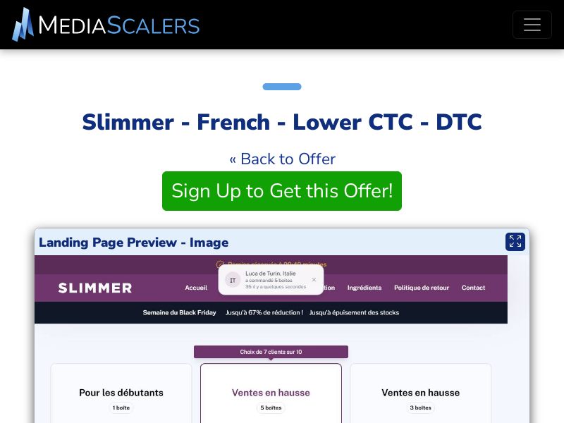 Slimmer - French - Lower CTC - DTC (Event Tracking) [FR, BE]