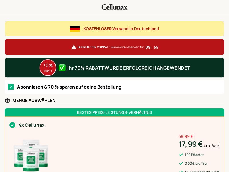 Cellunax SS - DE/AT/CH (German)
