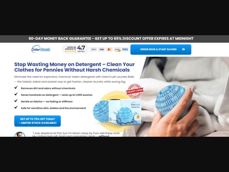 [WEB+MOB] Laundry balls - CTC $39.97 /US CPS *FB Pixel*