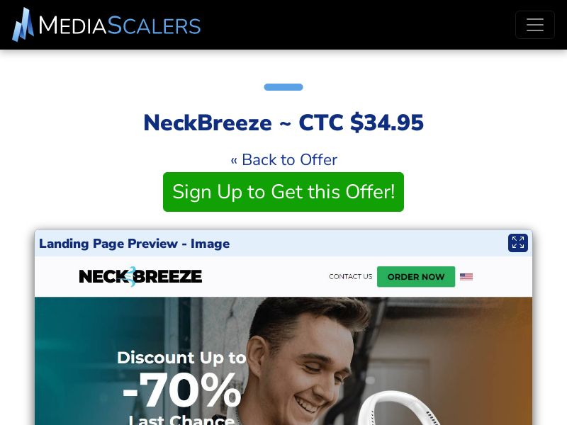 NeckBreeze ~ CTC $34.95 {+DTC, Alt-Landers} (Event Tracking) [US]