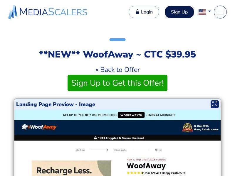 WoofAway ~ CTC $39.95 (Event Tracking) [US]