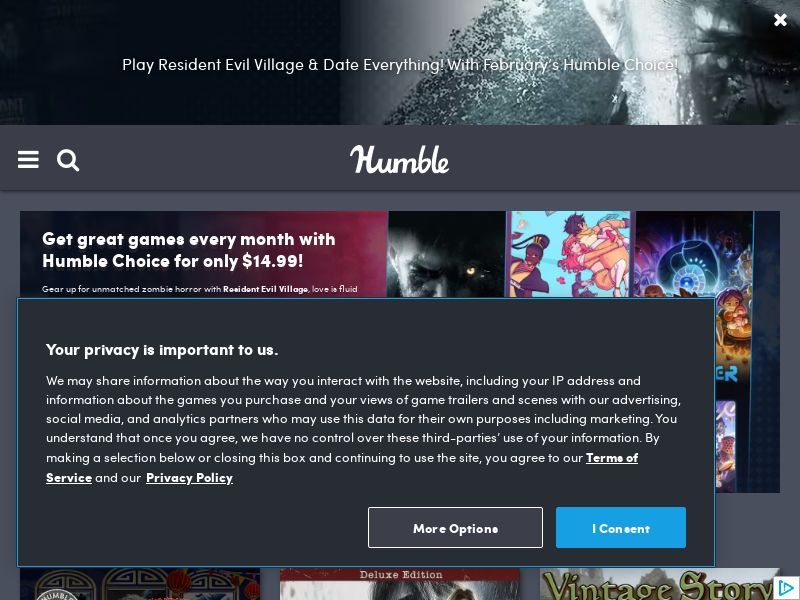 Humblebundle.com Ecommerce CPS - Worldwide
