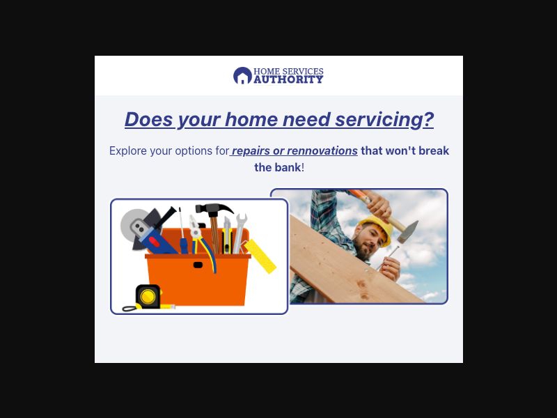 Home Services Authority - MaxBounty Exclusive - SOI (US)