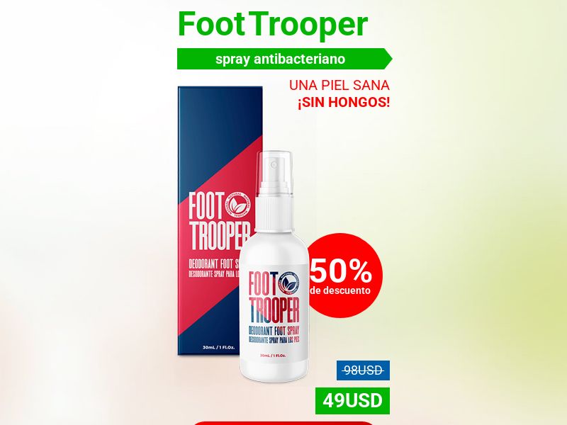 Foot Trooper [spanish lang] PR/US - ANTIFUNGAL SOLUTION SPRAY