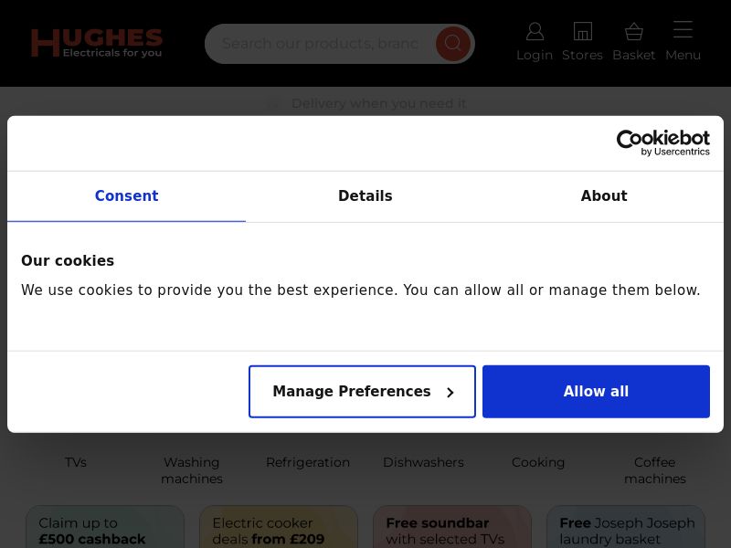 Hughes.co.uk Ecommerce CPS - United Kingdom