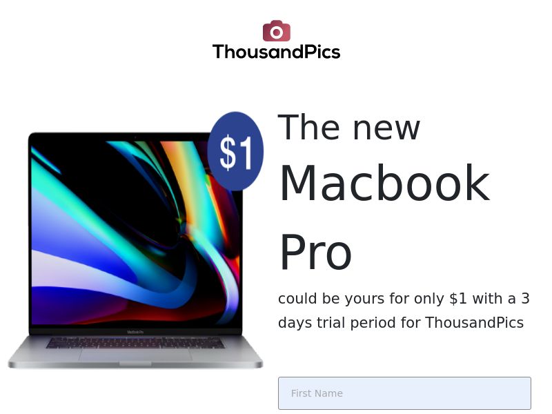 1000 Pics MacBook Pro Sweepstakes (CC SUBMIT) (US) (CA) (NZ)