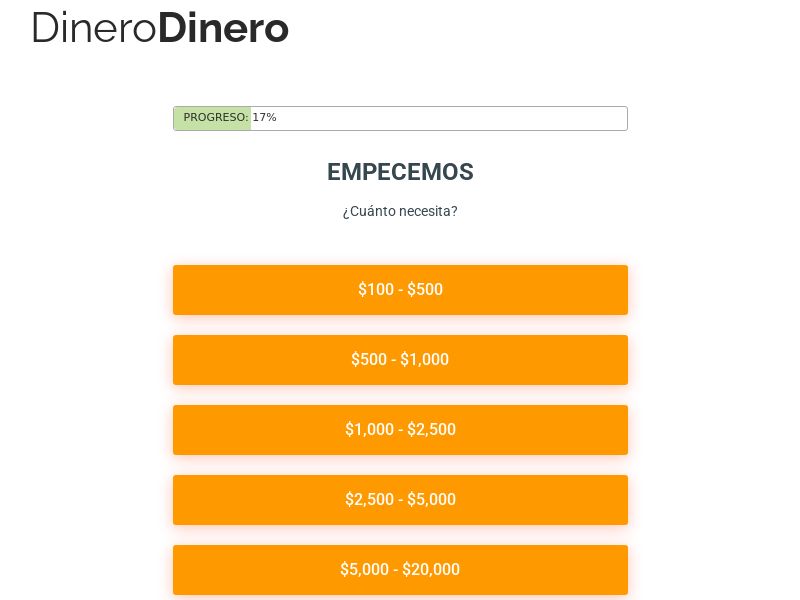 Dinero Dinero - Loans up to $50k - Spanish - RevShare (US)
