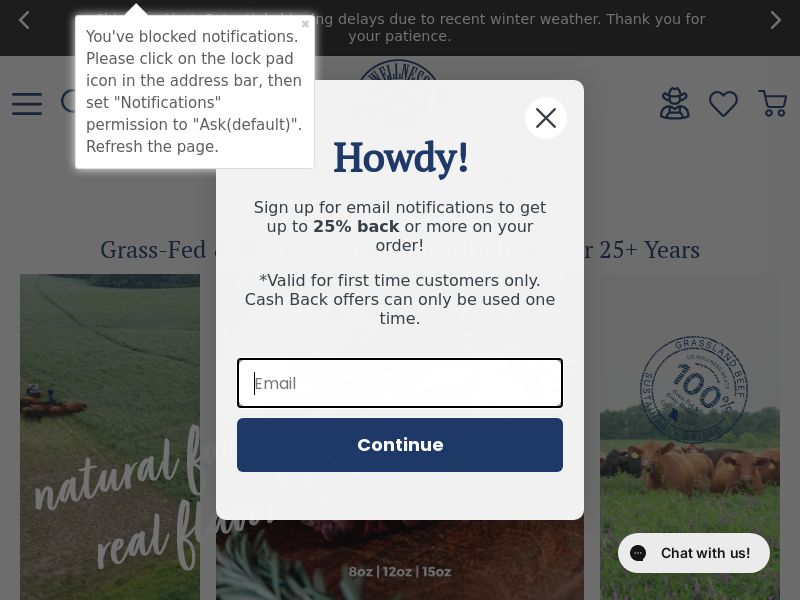 Grassland Beef | 100% Grass-Fed Beef Only | US Wellness Meats | CA US