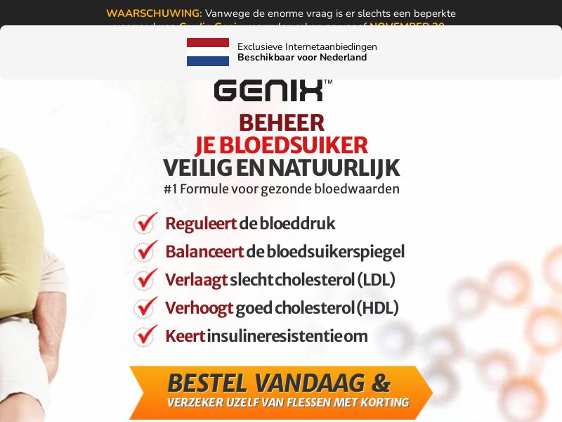 ! NEW OFFER - CardioGenix High CTC - DTC [NL,BE] (Banner,Native,Social,Search,SEO,PPC,Push,Brand Bidding,Shopping) - CPA