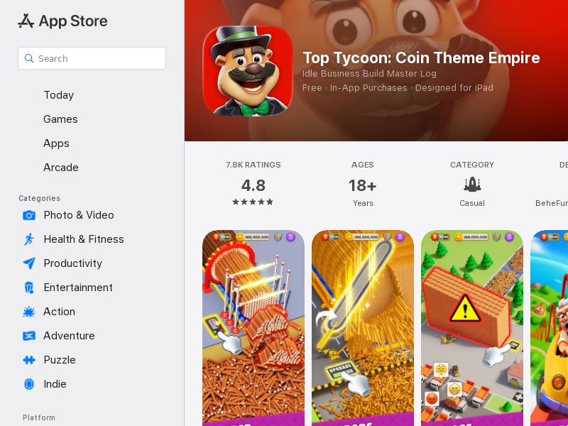 Top Tycoon | Coin Theme Empire | US