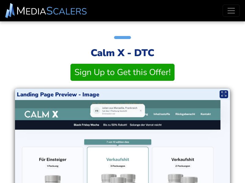 Calm X - DTC (Event Tracking) [CH]