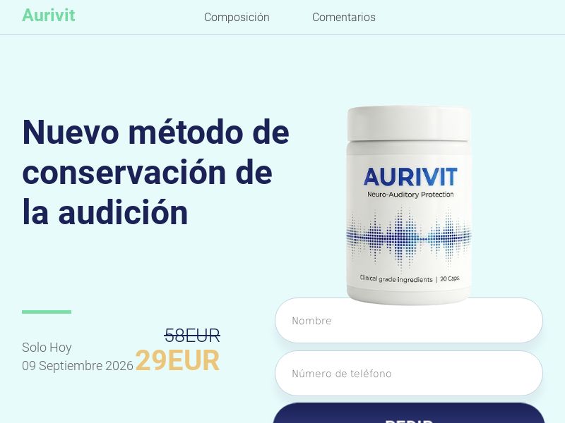 Aurivit LOW PRICE EU - HEARING HEALTH CAPS