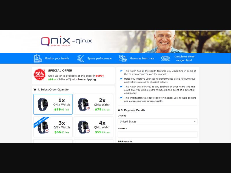 [WEB+MOB] QNix Watch – Smartwatch /International (112 GEOs) CPS *FB/TT/Google/Taboola Pixel* [Approval Required]