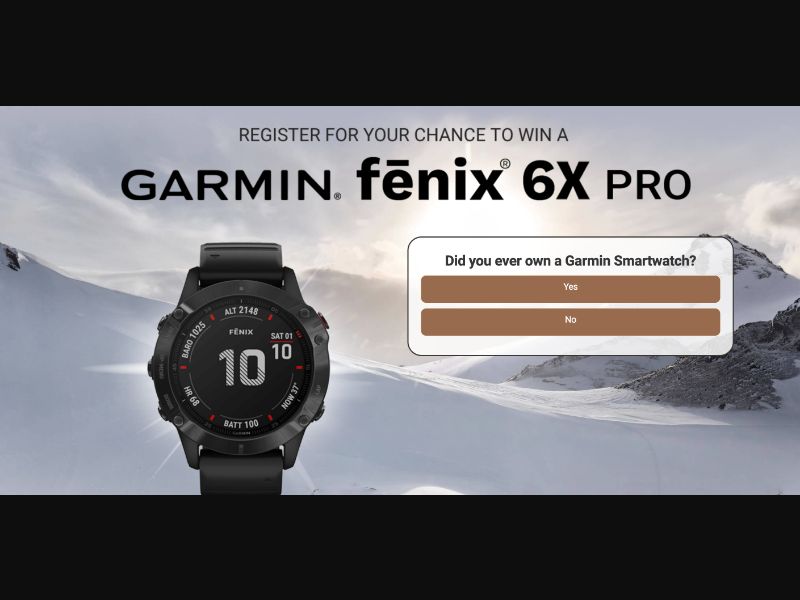 NL - Quiztionnaire - Garmin Fenix 6X Pro - (CPL)