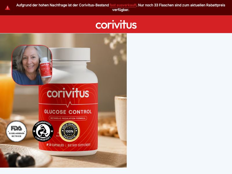 ! NEW OFFER - Corivitus Glucose Control [Multi-GEO] (Banner,Native,Social,Search,SEO,Brand Bidding) - CPA
